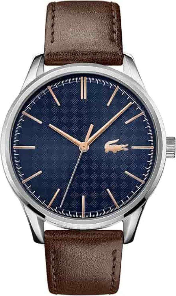 Lacoste Reloj Analógico de Cuarzo para hombre con Correa en piel Marrón - 2011046