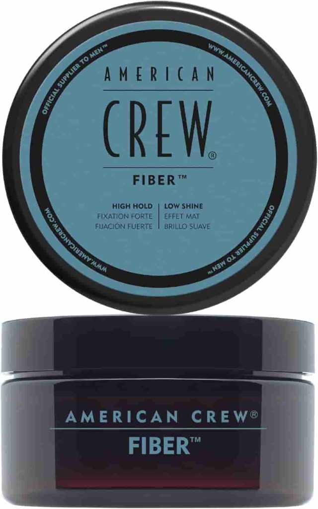 American Crew - Fiber, Cera para el Pelo Hombre, Fijación Fuerte y Flexible, Moldea y Aumenta el Brillo, para Pelo Corto, Estiliza y Peina el Cabello - 85 g