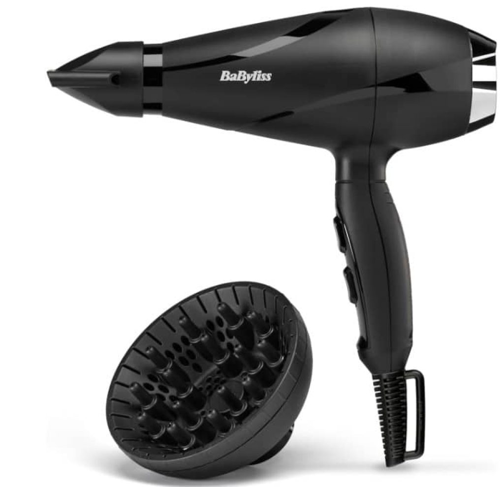 BaByliss 6713DE Secador Shine Pro 2200, Secador de pelo, Iónico, Boquilla y Difusor, Aire frío