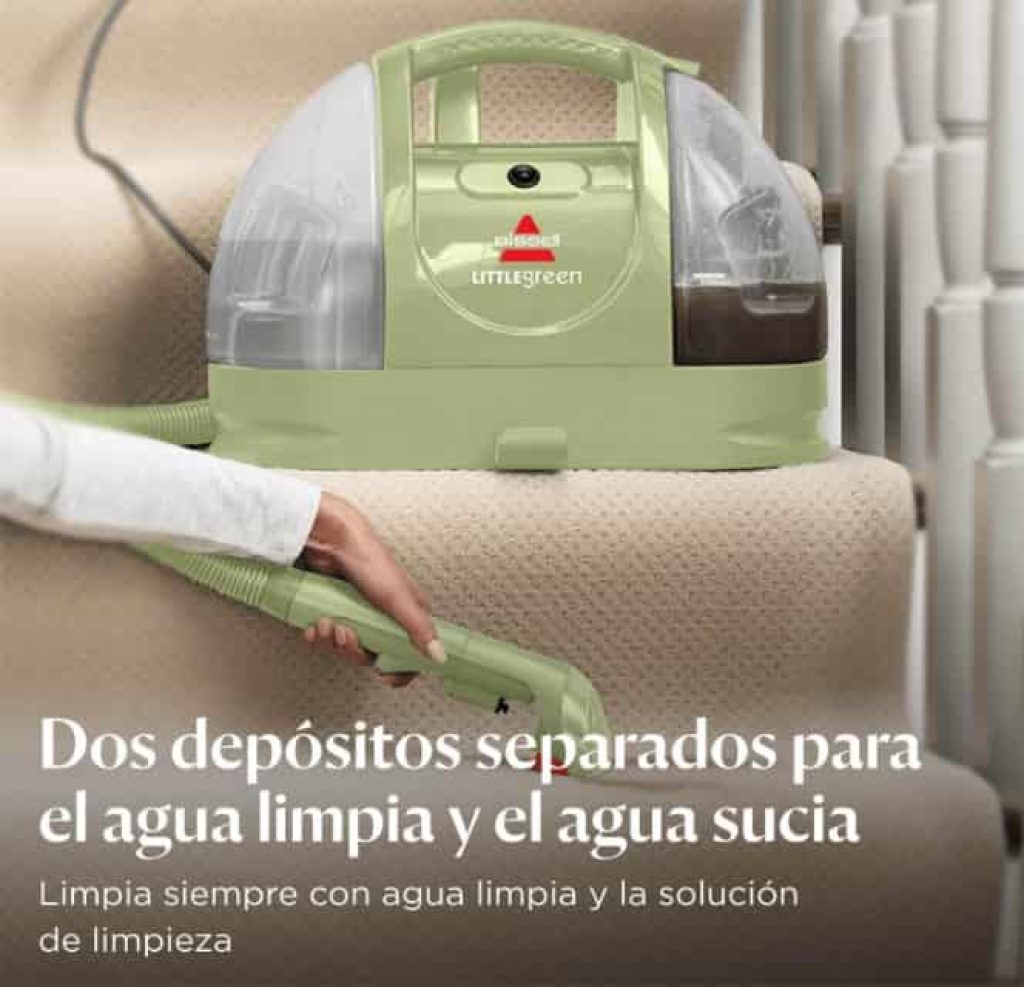 Bissell Little Green, Aspiradora de Agua Tapiceria, Lava Aspiradora para Manchas Cotidianas y Suciedad