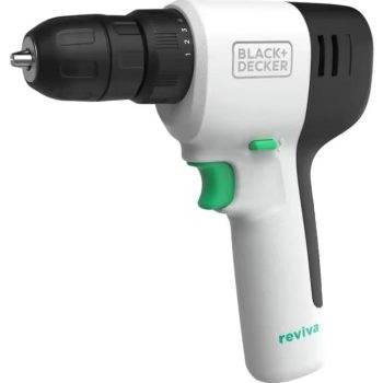 Black & Decker Taladro Atornillador Inalámbrico REVIVA 12V, REVDD12C-QW