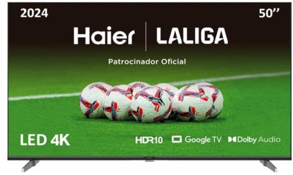 Haier Direct LED 4K UHD H50K85EUX - 50", Smart TV, Google TV, Smart Remote Control, Google Assistant