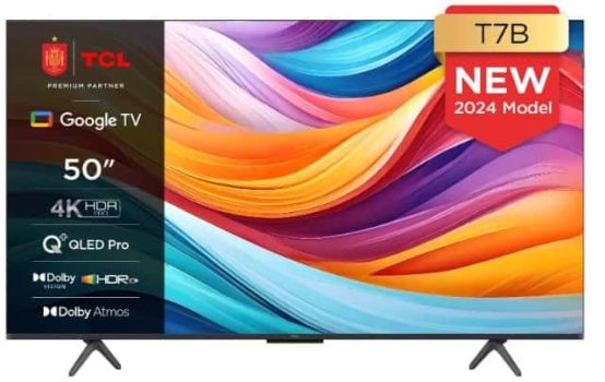 TCL 50T7B Televisor QLED Pro de 50", 4K Ultra HD, HDR Pro, Smart TV Powered by Google TV en oferta gracias al black friday
