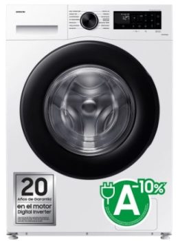 Lavadora carga frontal - Samsung WW90CGC04DAEEC, 9 kg, 1400 rpm, EcoBubble™, WiFi con SmartThings a precio rebajado en Mediamarkt