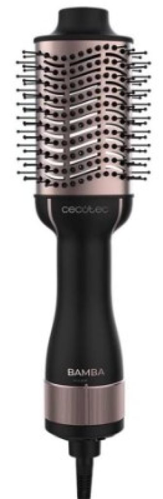 Cecotec Cepillo de Aire Voluminizador Bamba CeramicCare Unique. 1200 W Potencia, 2 en 1: Secador y Moldeador