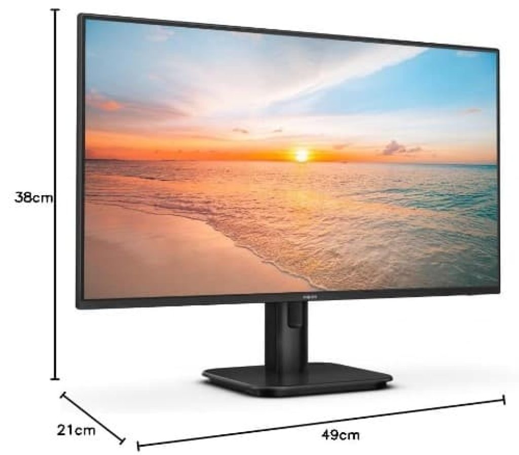 Philips 24E1N1100A - Monitor 24 Pulgadas Full HD, Integrado Altavoz, Tiempo de Respuesta de 1 ms (1920x1080, 100 Hz, VGA, HDMI 1.4) Negro