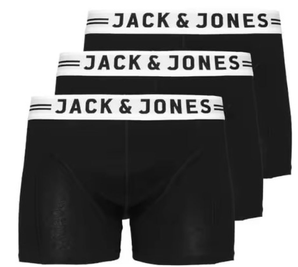 Jack & Jones Pack de 3 Boxers de Algodón para Hombre, Diferentes Modelos y Colores.