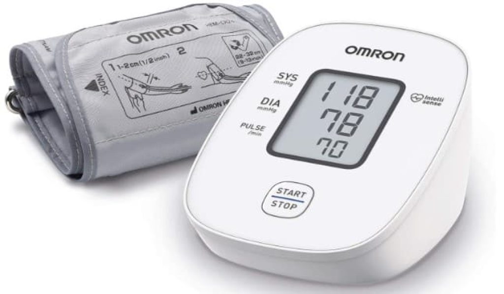 OMRON X2 Basic Tensiómetro de Brazo digital, medición precisa de la presión arterial y el pulso