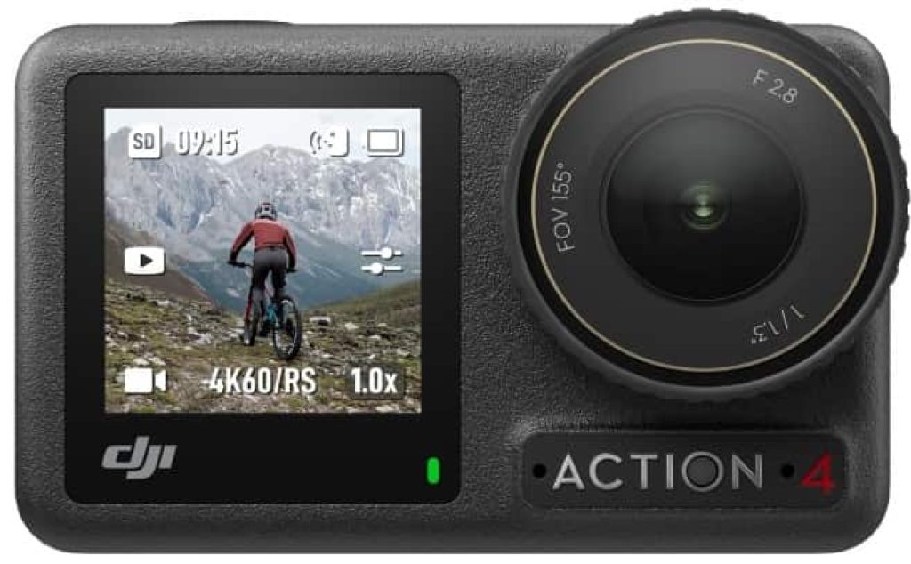 DJI - Pack Estándar Osmo Action 4 - Cámara de acción sumergible 4K/120 fps con un sensor de 1/1.3 pulgadas, gran rendimiento con poca luz, color D-Log M de 10 bits, batería duradera de 1770 mAh