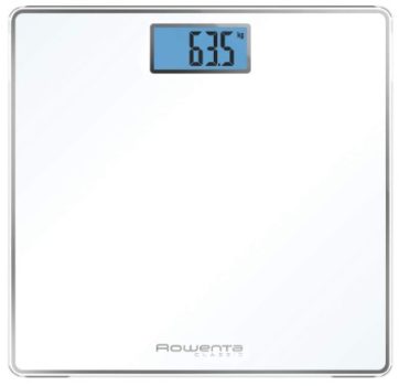 Rowenta Classic BS1501 - Báscula de baño con Pantalla LCD, Capacidad de 160 kg