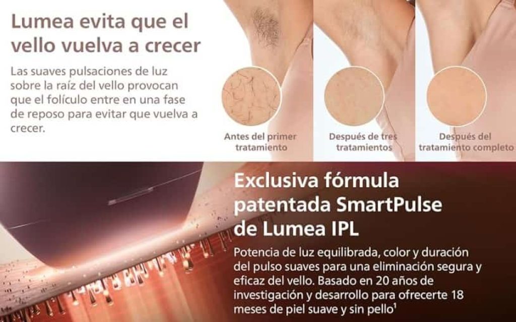 Philips Serie 8000, Depiladora Luz Pulsada Lumea, IPL, para Cara, cuerpo, Bikini y Axilas. BRI948/00