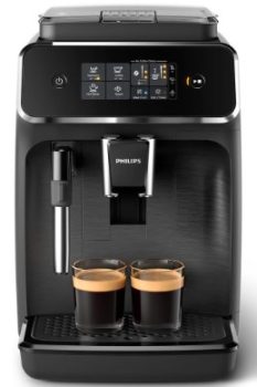 Philips Serie 2200 Cafetera Superautomática - Espumador de Leche, 2 tipos de café personalizables, (EP2220/10)