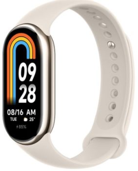 Xiaomi Mi Smart Band 8 - Pulsera de Actividad, Pantalla AMOLED, Monitorización de Frecuencia Cardíaca, 190 MAh, 150+ Modos Deportivos, hasta 16 Días de Autonomía, Dorado