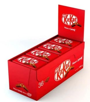 Kit Kat Nestlé - KitKat Chocolate - Barritas de Galleta con Chocolate KitKat - Caja 36 Unidades