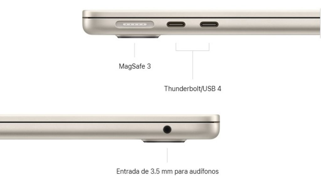 Apple 2022 Ordenador Portátil MacBook Air con Chip M2 de Apple: 13,6 Pulgadas, 8GB RAM, 256 GB SSD