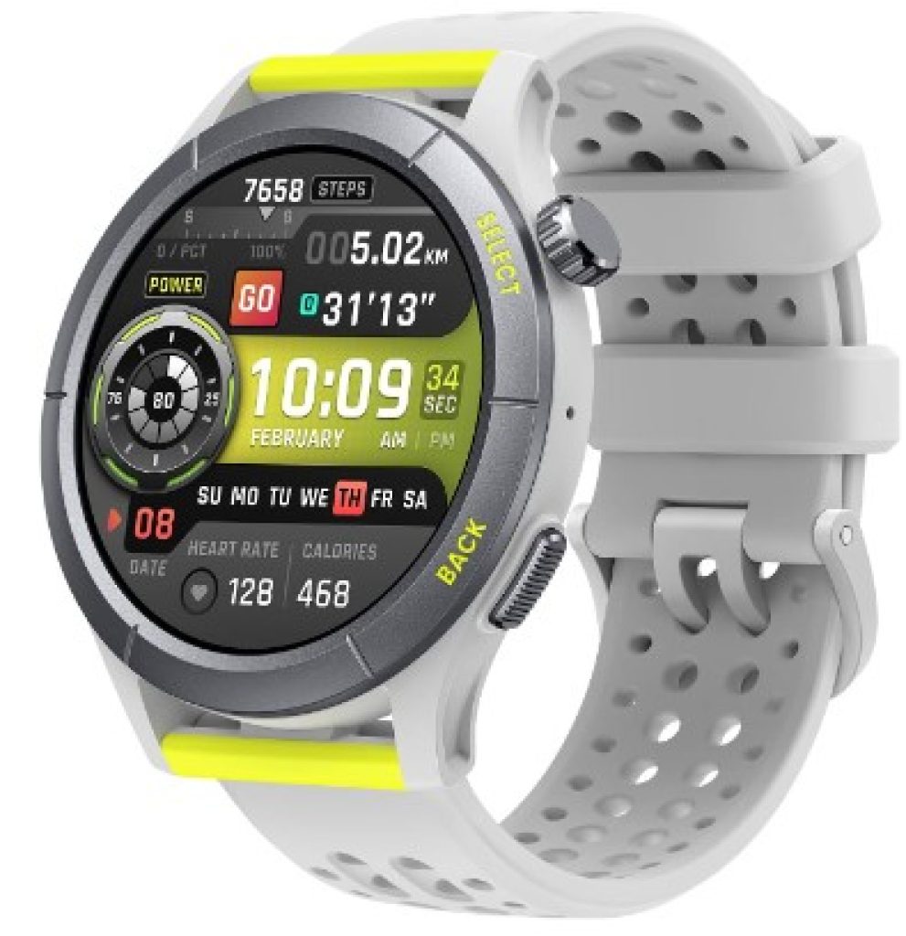 Amazfit Cheetah 47mm Reloj inteligente para correr con GPS de doble banda, navegación por rutas y mapas sin conexión, monitor de frecuencia cardiaca, Alexa integrado