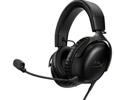 HyperX Cloud III wired Auriculares para Juegos con Cable, PC, PS5, Xbox Series X S, Controladores de 53 mm en ángulo, DTS, micrófono nítido de 10 mm, USB-C USB-A, Negro
