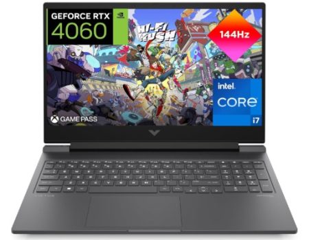 HP Victus 16-r1005ns - Ordenador portátil Gaming de 16.1" (Intel Core i7-14700HX, 16GB RAM, 1TB SSD, NVIDIA GeForce RTX 4060 Graphics, Sin Sistema Operativo) Negro - Teclado QWERTY Español
