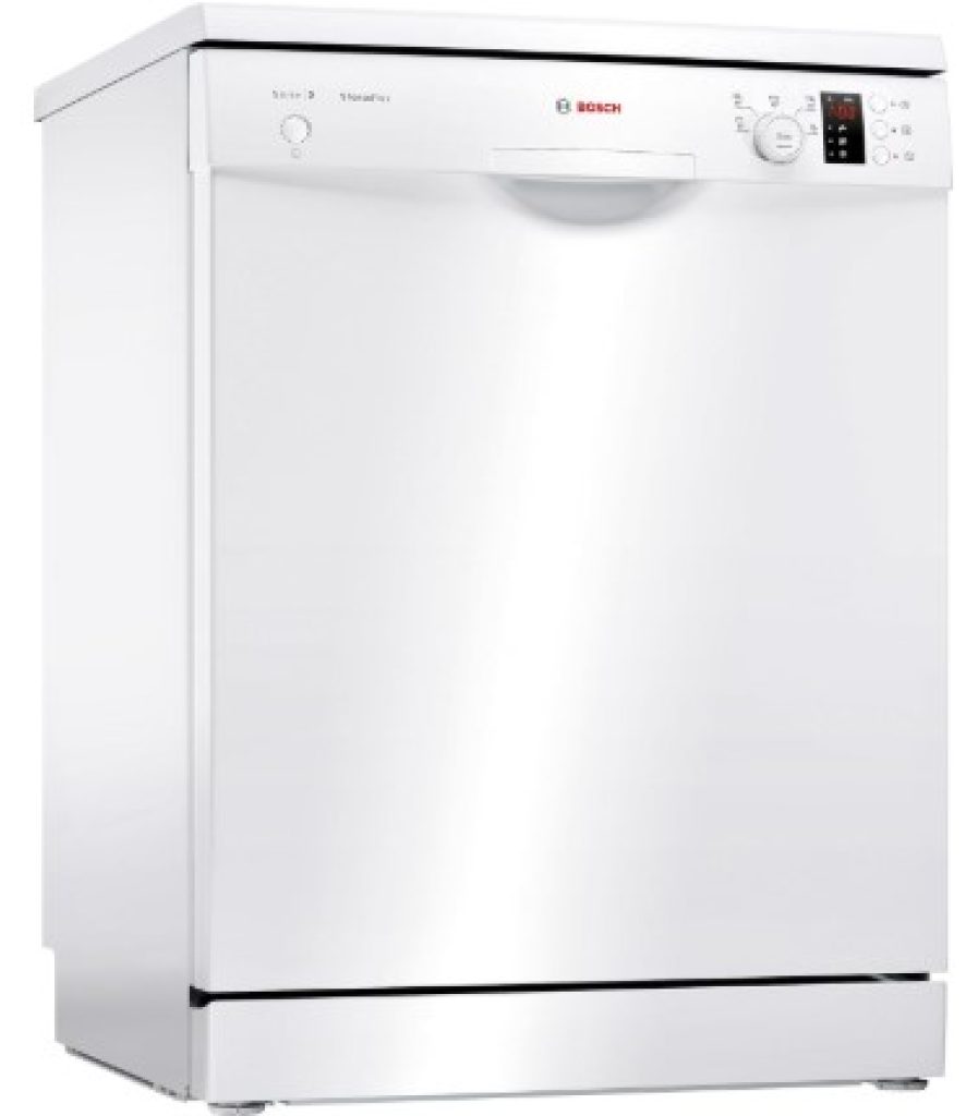 Bosch - Lavavajillas Libre Instalación, 60 cm, Motor EcoSilence, Programación Diferida, Blanco, SMS25AW05E