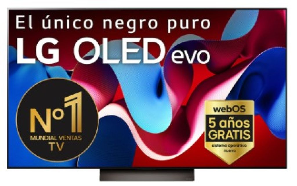Smart TV OLED 55 pulgadas - LG OLED55C45LA, OLED 4K, Procesador Inteligente 4K α9 Gen7, Smart TV, DVB-T2 (H.265), Negro