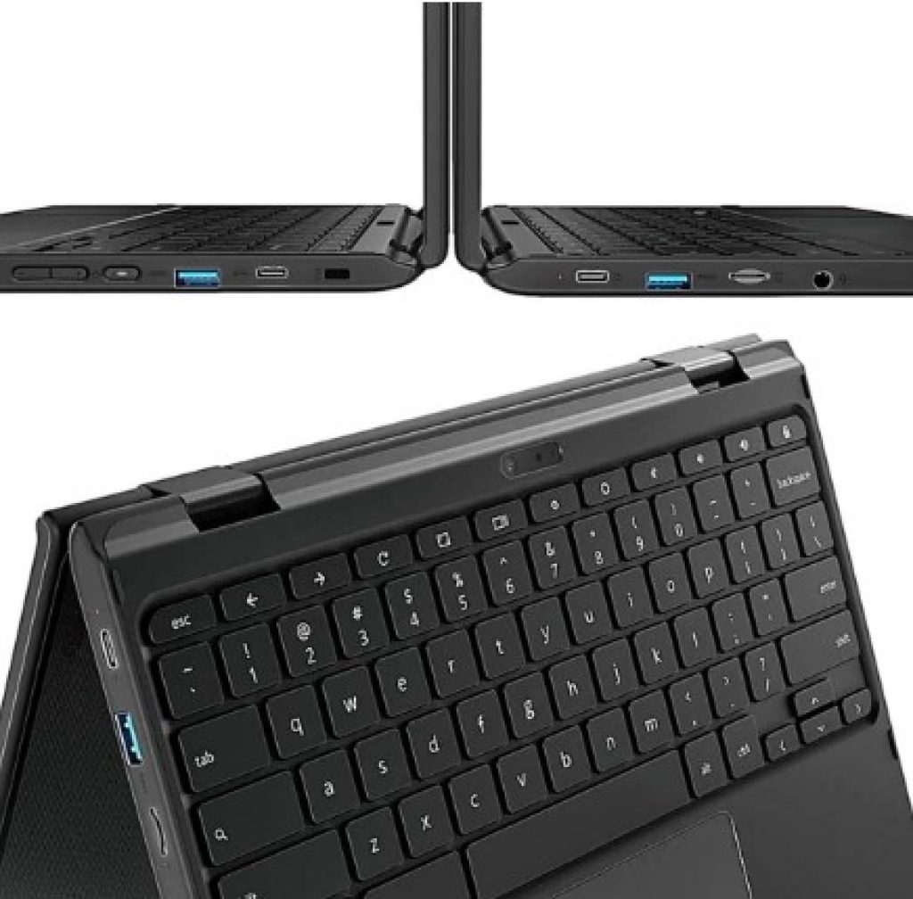 Lenovo Chromebook (2nd Gen) - Ordenador Portátil 11.6" FHD Táctil y Convertible (Intel CELERON N4120, 4GB RAM, Integrated Intel UHD Graphics 600, Chrome OS)
