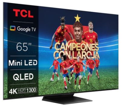 TV Mini LED 65" - TCL 65C805, QLED 4K, 144Hz Motion Clarity Pro, Dolby Atmos, Game Master Pro 2.0, a precio rebajado en Mediamarkrt