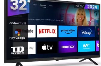 Smart TV 32 pulgadas HD Hey Google Official Assistant con control por voz. Televisor Android 11 - TD Systems K32DLC19GLE
