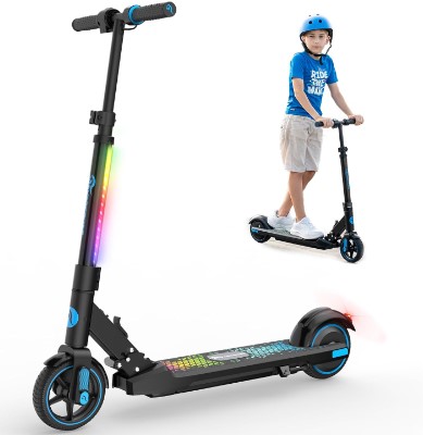 Patinete Eléctrico Para Niños RCB TECH - Plegable, 20 Km/h, Autonomía 16 Km, Para 8-16 Años