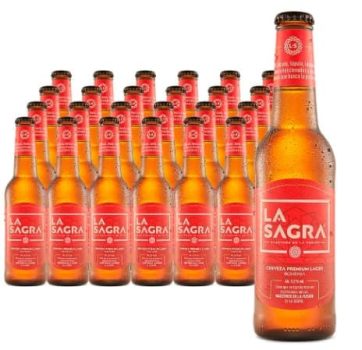 La Sagra - Cerveza Lager estilo Pilsner - Alc. 5,2% Vol. - Caja de 24 botellas de 330 ml - Total: 7920 ml