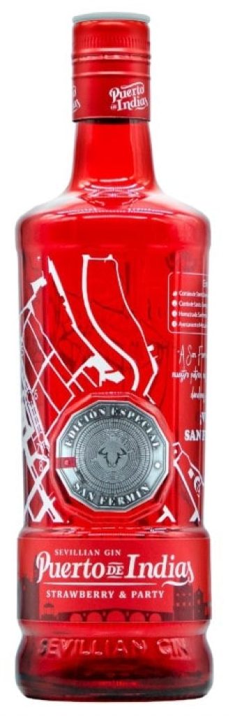 Puerto de Indias – Edicion Especial San Fermin – Ginebra de Fresa Premium – Strawberry Premium Gin – 70 cl – 37.5º
