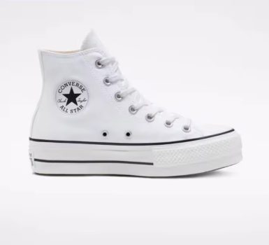 Zapatillas Converse Plataforma Chuck Taylor All Star Plataforma bota Blanca | Clásicas y elegantes | Estilo Retro Urbano