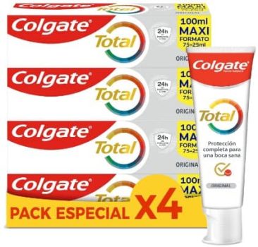 COLGATE - Pasta de Dientes Colgate Total Original 4x100 ml en oferta