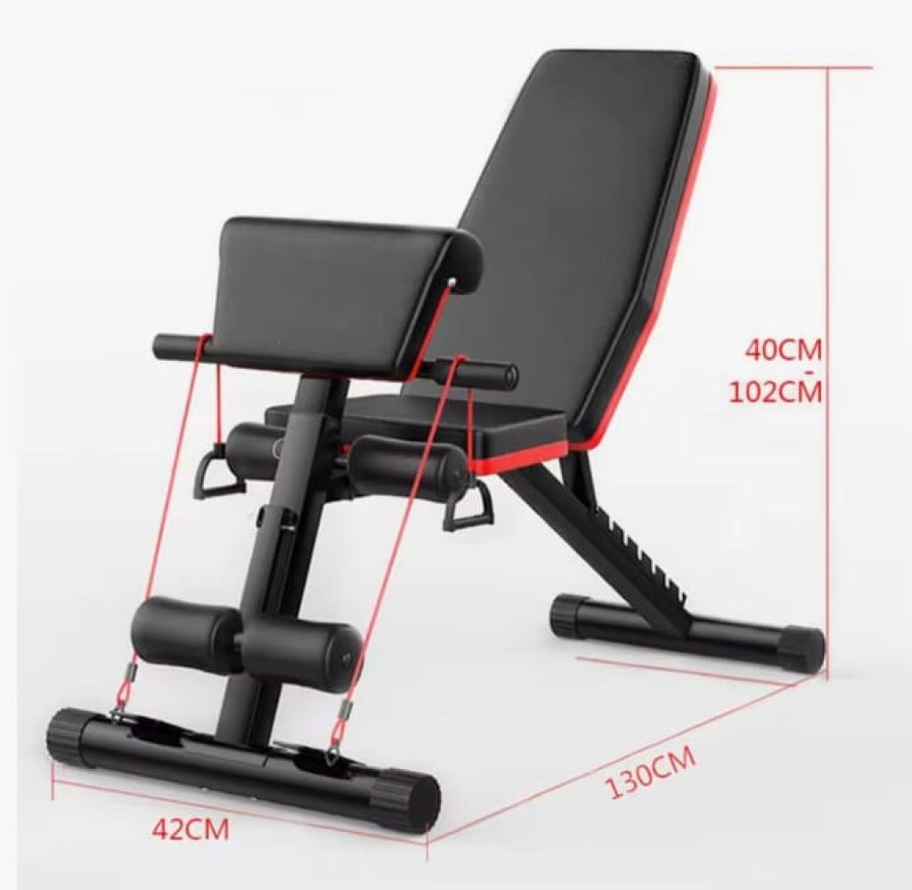 ALLINLIFE ABDOMINAL BENCH, ADJUSTABLE, MULTIFUNCTIONAL FOR MUSCULATION, HOME GYM