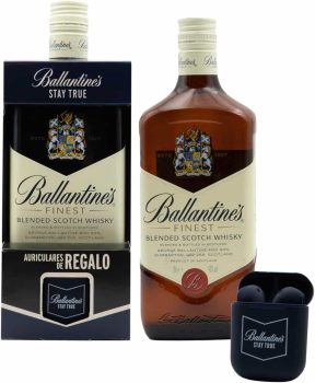 Ballantine's Finest Whisky Escocés de Mezcla con Auriculares de Regalo, 700 ml