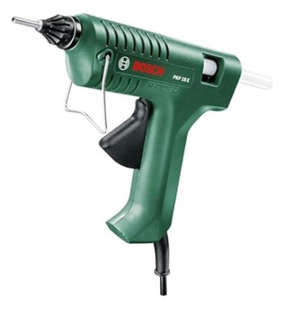 Bosch Pistola encoladora PKP 18 E (1x boquilla extralarga, 240 voltios) & barras de pegamento Bosch Ultra (500 g, Ø 11 mm)