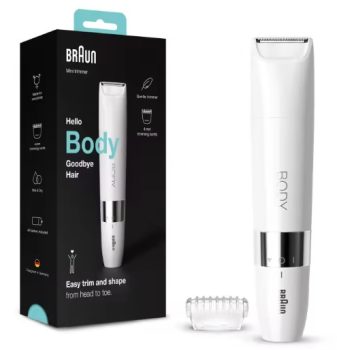 Braun BS1000 - Mini Recortadora corporal eléctrica para mujer y hombre