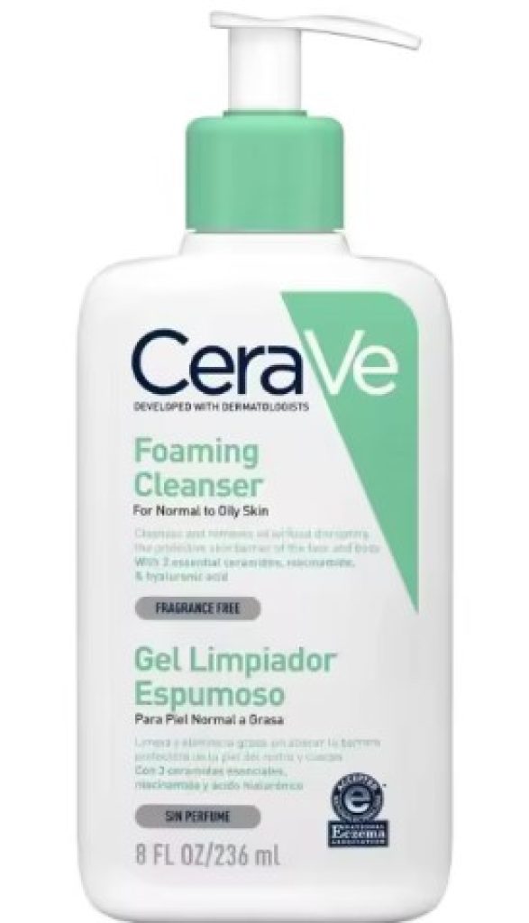 CERAVE GEL LIMPIADOR ESPUMOSO 1 ENVASE 236 ML