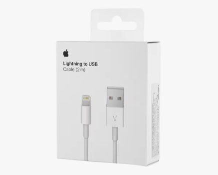 Cable USB Lightning Apple MD819 2 Metros Para Sincronización De Datos Y Carga De iPhone iPad
