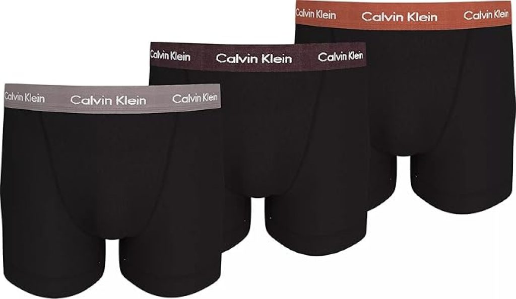 Calvin Klein Pack de 3 Calzoncillos Bóxer para Hombre Algodón Elástico