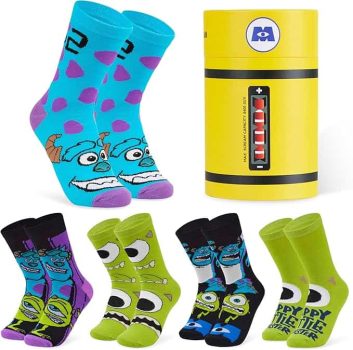 Disney Calcetines Mujer, Pack de Calcetines Divertidos, Pack de 5 Pares