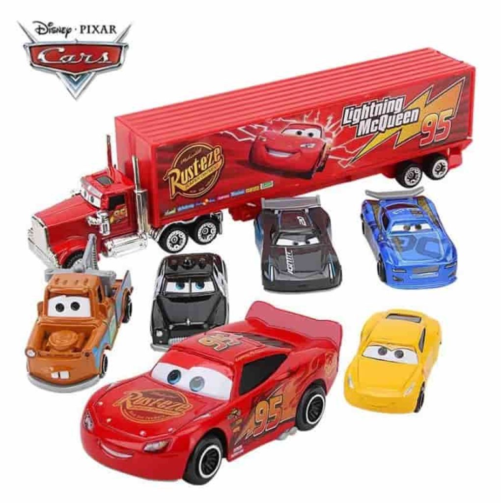 Disney Pixar-Coche de juguete de Metal fundido a presión para niños, modelo de coche 3, Rayo McQueen, Jackson Storm, tío Truck, regalo para niños