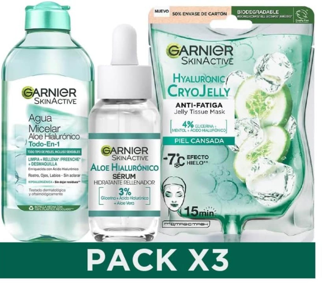 GARNIER Pack HA Rutina Hidratación