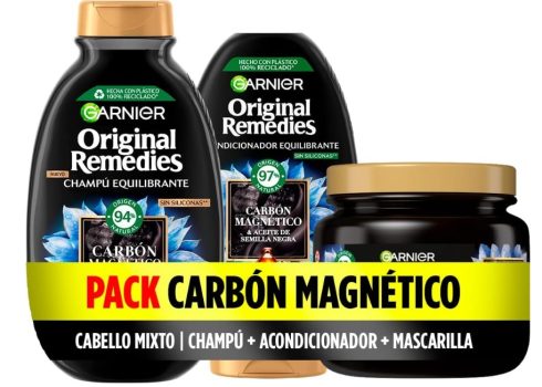 Garnier Original Remedies Pack Champú + Acondicionador + Mascarilla