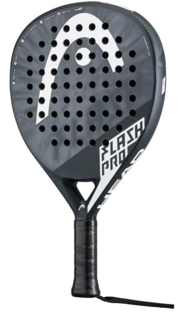 HEAD Flash Pro 2023, Pala De Pádel Unisex Adulto, Black/white