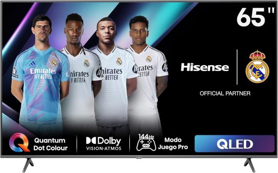 Hisense 65E7NQ Pro - QLED Gaming TV, 65 Pulgadas Televisor, VRR 144Hz HSR 240 fps