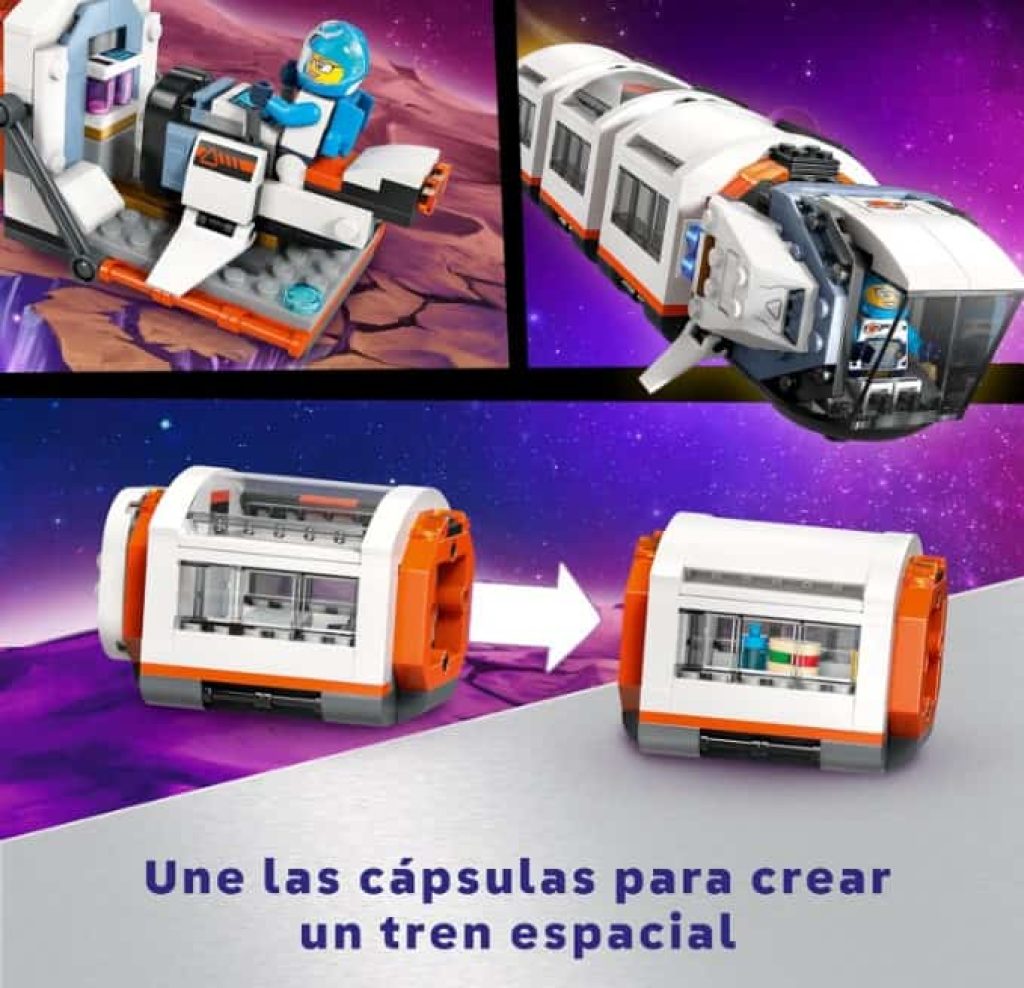 LEGO City Estación Espacial Modular, Nave y Laboratorio de Juguete, Regalo de Reyes y Navidad para Niños y Niñas de 7 Años o Más, Exploración del Espacio con 6 Minifiguras de Astronautas 60433