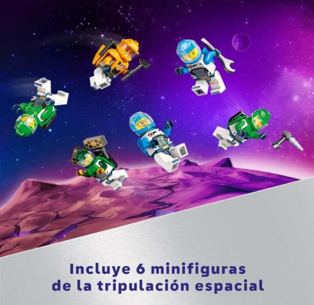 LEGO City Estación Espacial Modular, Nave y Laboratorio de Juguete, Regalo de Reyes y Navidad para Niños y Niñas de 7 Años o Más, Exploración del Espacio con 6 Minifiguras de Astronautas 60433
