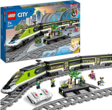 Lego City Tren de Pasajeros de Alta Velocidad, Juguete, Vehículo Teledirigido para Niños y Niñas de 7 Años o Más con Luces y Vías, Idea de Regalo de Cumpleaños 60337