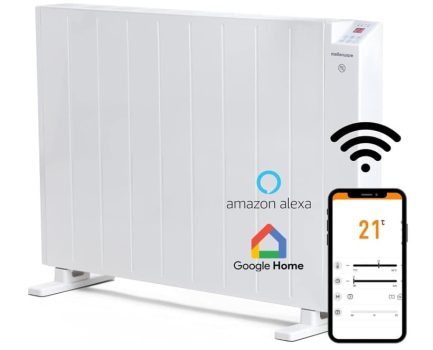 Mellerware - Emisor Térmico Bajo Consumo Comfy! 2000W WIFI | Programable 3 Modos +Temp. Ajustable + Función Ventana Abierta | Temporizador | Radiador Eléctrico 30m2 | Google Home Alexa |Large