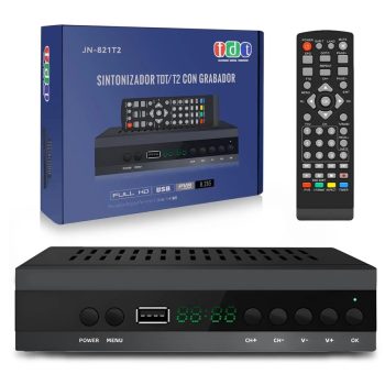 MicroData TDT HD TV receptor España，H.265，Decodificador TDT HD 2024 Nuevo，DVB-T2，Sintonizador TDT HD,Receptor TDT HD